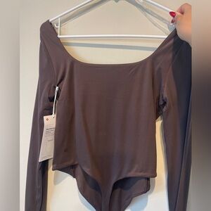 Lululemon Wundermost Nulu Long Sleeve Bodysuit ESPRESSO
